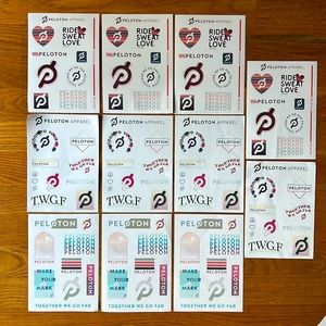 11 peloton sticker sheets!